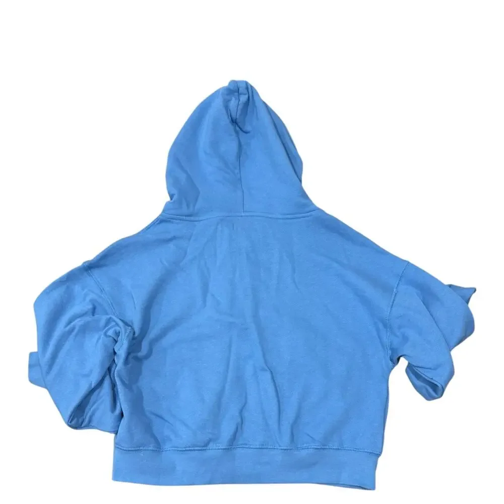 SET ACTIVE Lightweight Sweats Full Zip Up Classic Hoodie Jacket Blue Small